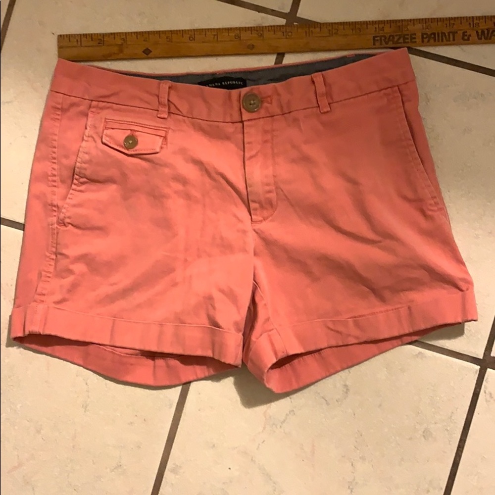 Pastel pink banana republic shorts size 6